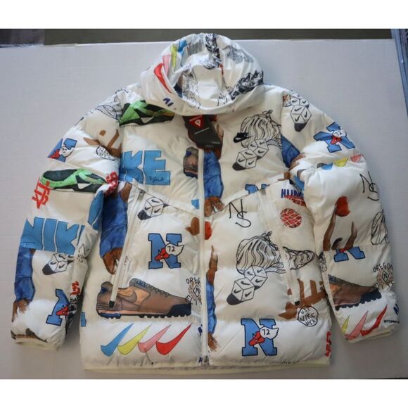 Nike FZ2288-133 Men's Sz L White Storm-FIT Bold School Windrunner Jacket - Picture 11 of 14